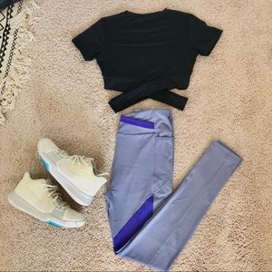 Gymshark Blue/Indigo Asymmetric Leggings